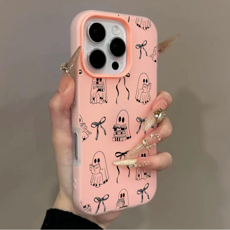 Cute Halloween Book Ghost Bow  - Apple Iphone 16 ulasan dan harga