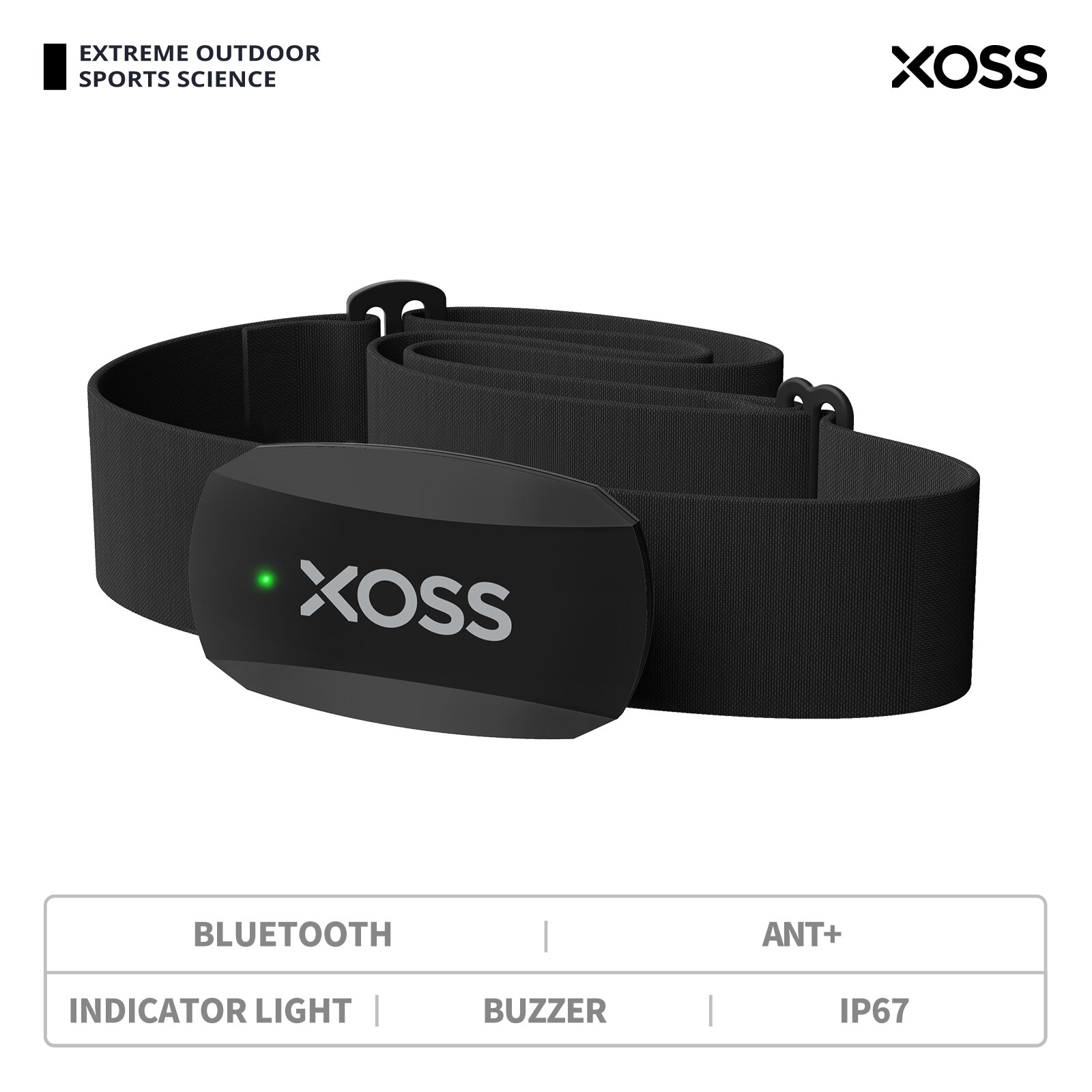 XOSS X2 Chest Strap Heart Rate - Breath Rate Monitor ulasan dan harga